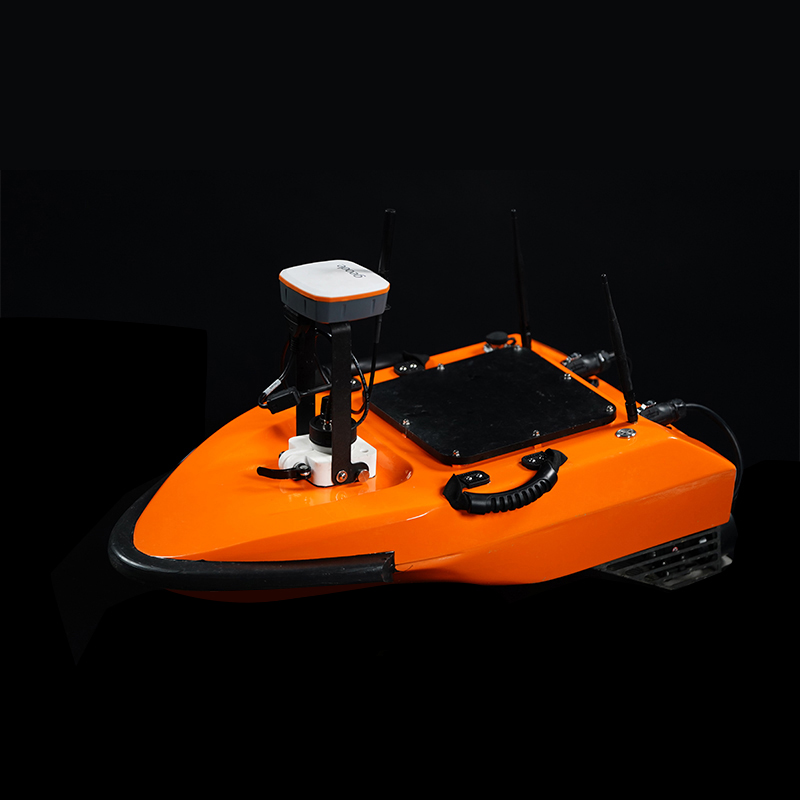 Can unmanned hydrographic survey vessels support on-site decision-making and dynamic line adjustments by transmitting real-time data back?